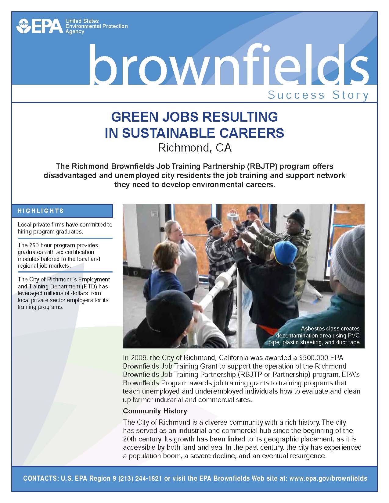 Cover from EPA story