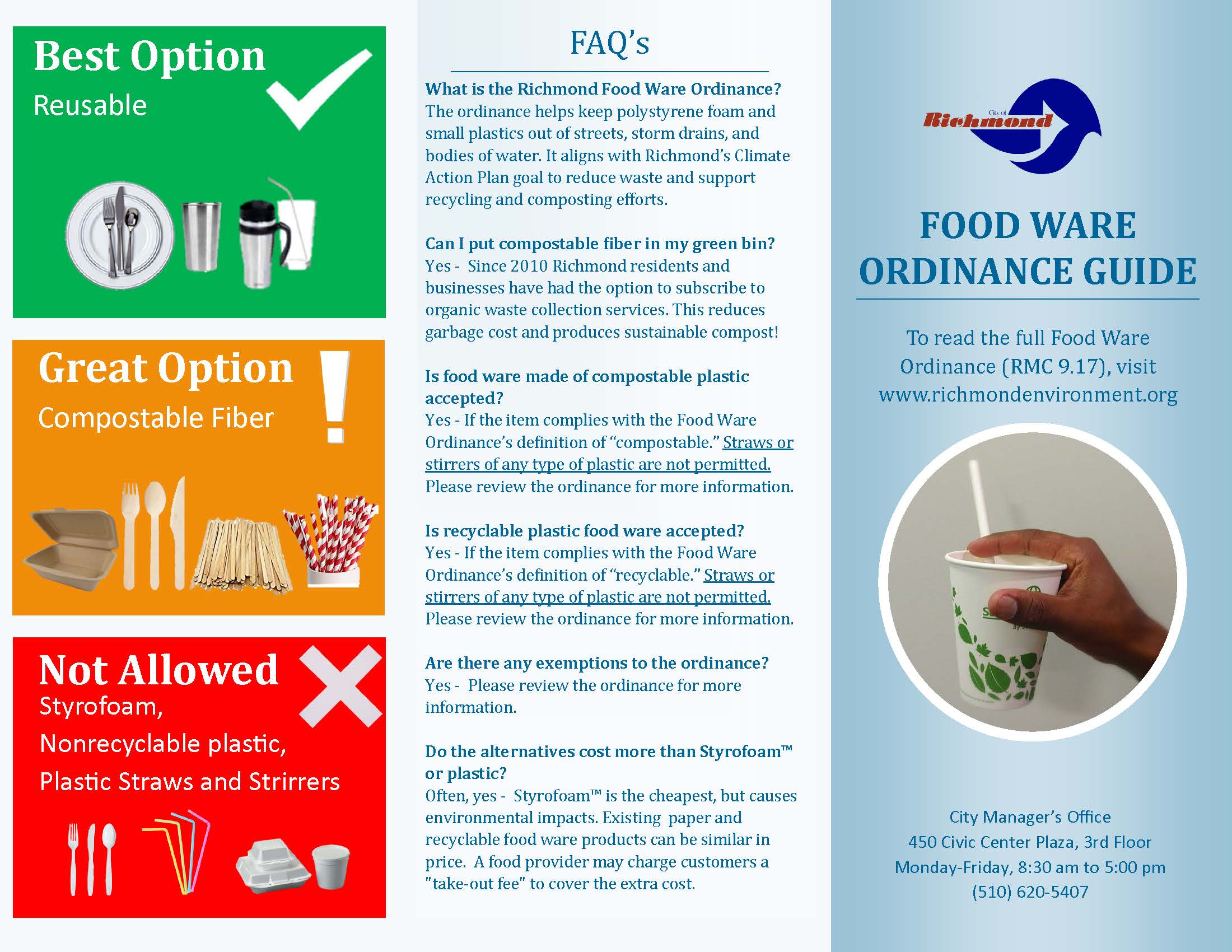 Richmond's Food Ware Ordinance
