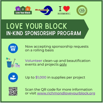 Love your block in kind sponsorship