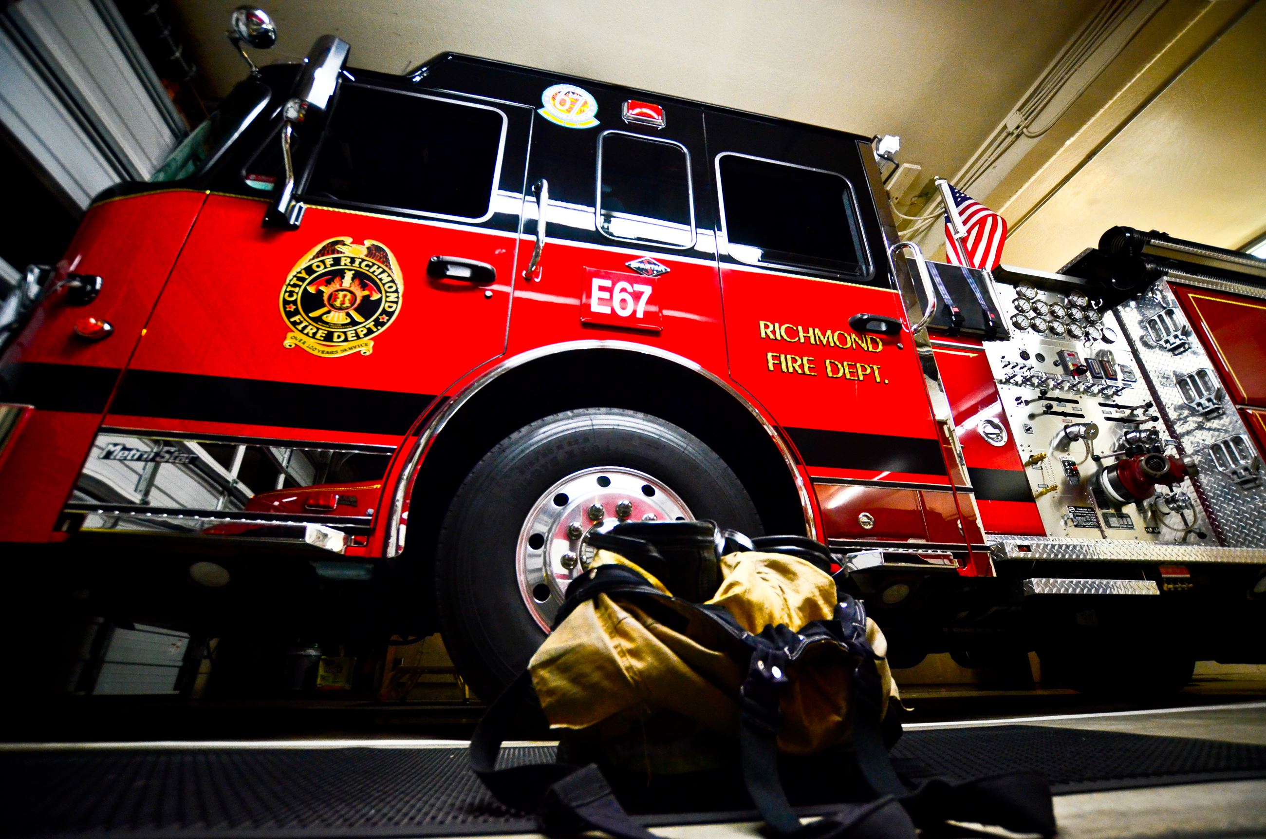 Engine 67 in quarters