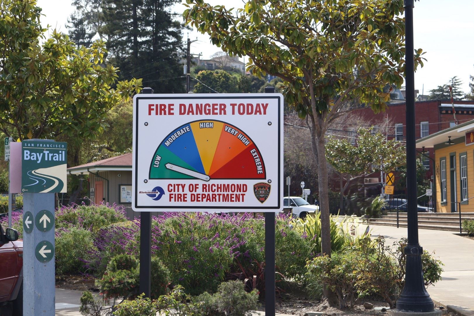 Point Richmond Wildfire Sign