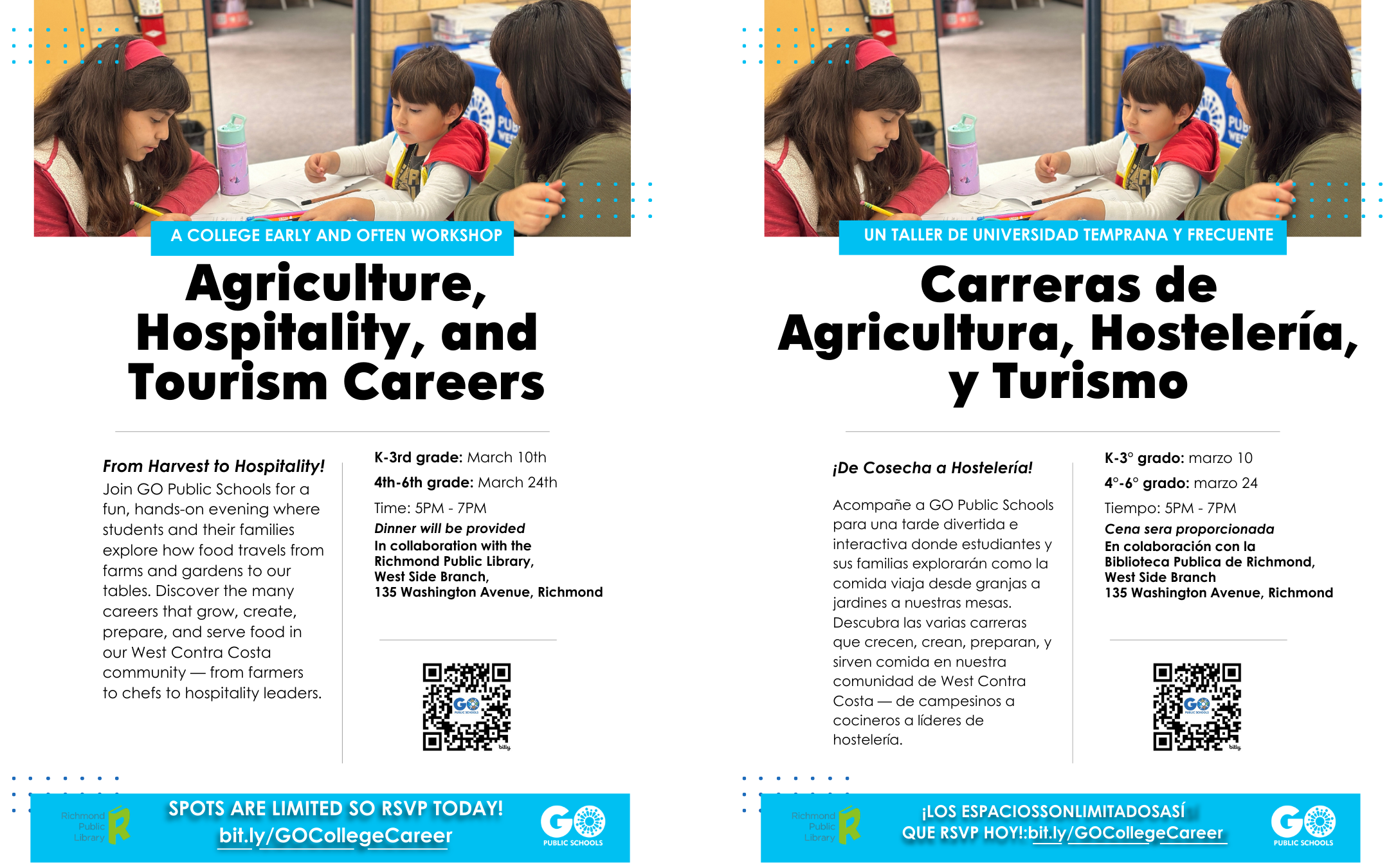 Go Public Schools Combined English and Spanish Flyers