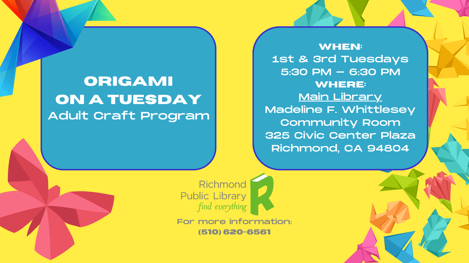 Carousel Origami on a Tuesday Adult Craft Program