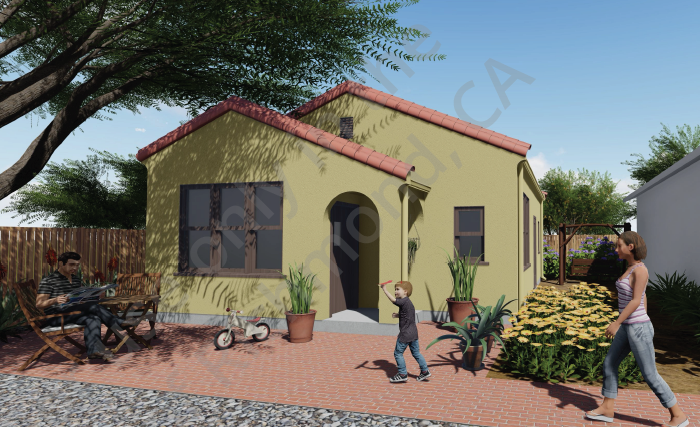 2 Bedroom Spanish Revival Style image